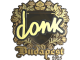 Sticker | donk (Gold) | Budapest 2025 skin