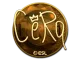 Sticker | CeRq (Gold) | Katowice 2019 CS2 skin