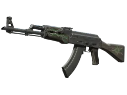 AK-47 | Emerald Pinstripe (Well-Worn)