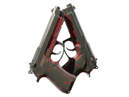 StatTrak™ Dual Berettas | Panther (Battle-Scarred)