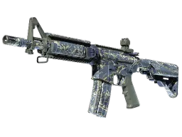 M4A4 | Naval Shred Camo (Well-Worn)