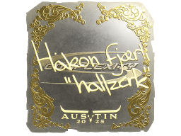 Sticker | hallzerk (Gold) | Austin 2025