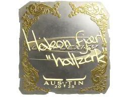 Sticker | hallzerk (Gold) | Austin 2025