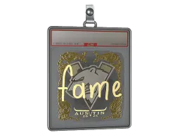 Sticker Slab | fame (Gold) | Austin 2025