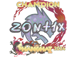 Sticker | zont1x (Holo, Champion) | Shanghai 2024
