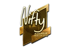 Sticker | Nifty (Gold) | Boston 2018