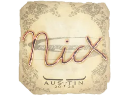 Sticker | nicx | Austin 2025