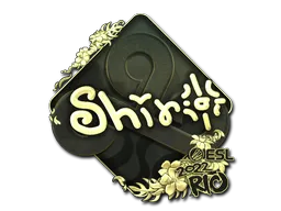 Sticker | sh1ro (Gold) | Rio 2022