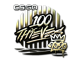 Sticker | 100 Thieves (Gold) | 2020 RMR skin