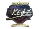Sticker | Keoz (Gold) | Berlin 2019 CS2 skin