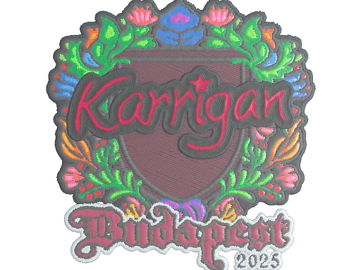 Sticker | karrigan (Embroidered) | Budapest 2025
