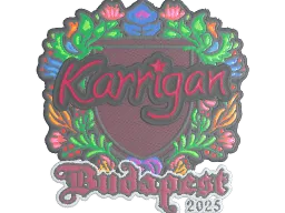 Sticker | karrigan (Embroidered) | Budapest 2025
