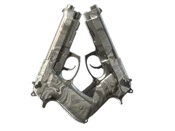 Dual Berettas | Silver Pour CS2 skin
