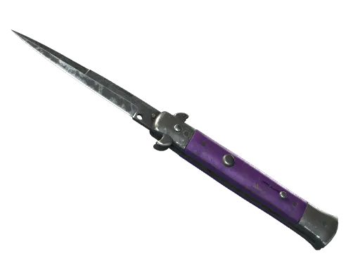 ★ Stiletto Knife | Ultraviolet (Battle-Scarred)