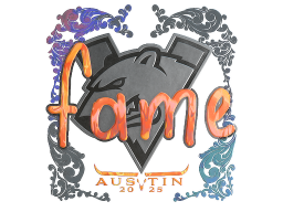 Sticker | fame (Holo) | Austin 2025