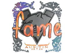Sticker | fame (Holo) | Austin 2025