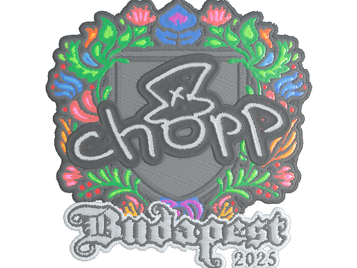 Sticker | chopper (Embroidered) | Budapest 2025