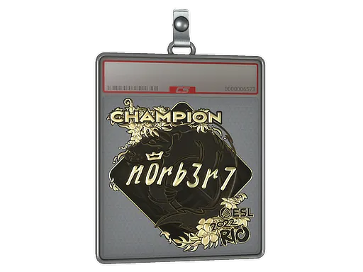 Sticker Slab | n0rb3r7 (Gold, Champion) | Rio 2022