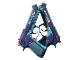 Dual Berettas | Hydro Strike (Battle-Scarred)