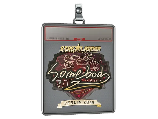 Sticker Slab | somebody (Gold) | Berlin 2019