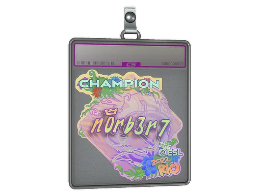 Sticker Slab | n0rb3r7 (Holo, Champion) | Rio 2022