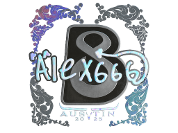 Sticker | alex666 (Holo) | Austin 2025
