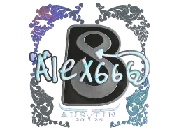 Sticker | alex666 (Holo) | Austin 2025