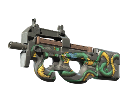 StatTrak™ P90 | Emerald Dragon (Minimal Wear)
