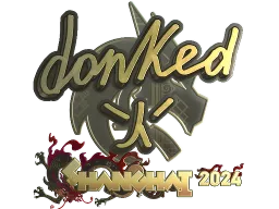 Sticker | donk (Gold) | Shanghai 2024