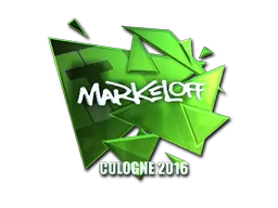 Sticker | markeloff (Foil) | Cologne 2016