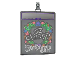 Sticker Slab | chopper (Embroidered) | Budapest 2025