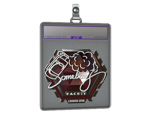 Sticker Slab | somebody (Foil) | London 2018