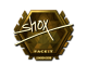 Sticker | shox (Gold) | London 2018