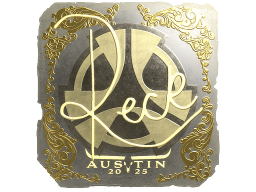 Sticker | reck (Gold) | Austin 2025