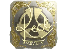 Sticker | reck (Gold) | Austin 2025