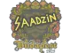 Sticker | saadzin | Budapest 2025 CS2 skin