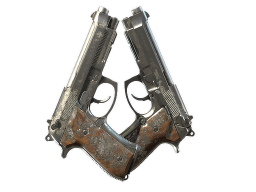 Dual Berettas | Silver Pour CS2 Skin