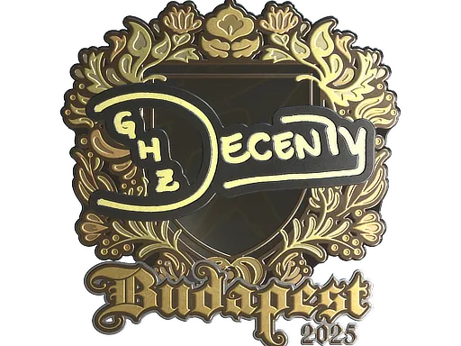 Sticker | decenty (Gold) | Budapest 2025