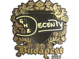 Sticker | decenty (Gold) | Budapest 2025