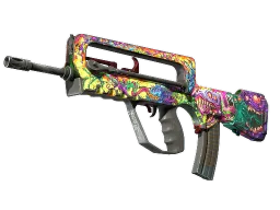 StatTrak™ FAMAS | Bad Trip (Battle-Scarred)
