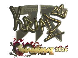 Sticker | KRIMZ (Gold) | Shanghai 2024