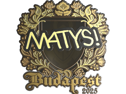 Sticker | MATYS (Gold) | Budapest 2025