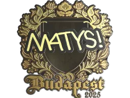 Sticker | MATYS (Gold) | Budapest 2025