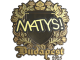Sticker | MATYS (Gold) | Budapest 2025
