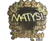 Sticker | MATYS (Gold) | Budapest 2025 CS2 skin