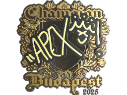 Sticker | apEX (Gold, Champion) | Budapest 2025
