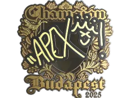 Sticker | apEX (Gold, Champion) | Budapest 2025