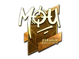 Sticker | mou (Gold) | Boston 2018