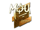 Sticker | mou (Gold) | Boston 2018