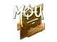 Sticker | mou (Gold) | Boston 2018 CS2 skin